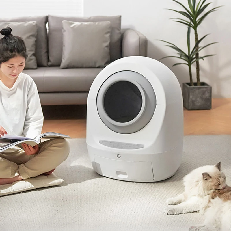 

2021 cat litter box automatic many colors Pet Product pets accesories cat cat toilet box auto smart self cleaning litter