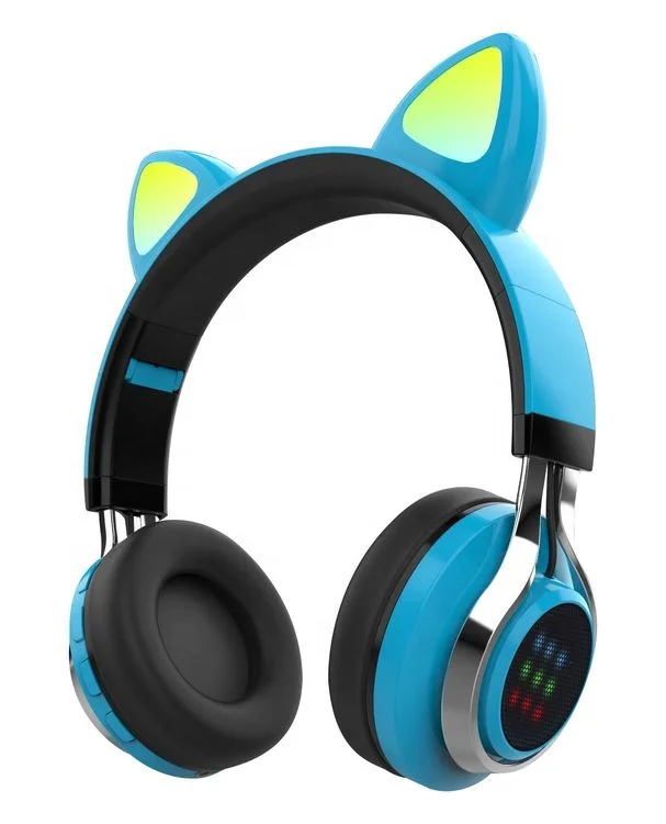 

High quality cheap Cute cat ear gaming headset Smart wireless BT headset headset