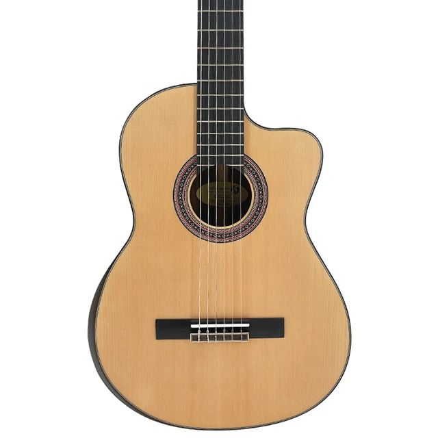 

Guitare acoustique manufacturer direct sale OEM service cheap classical handmade guitar 39 inch acoustic guitar, Nature/customized