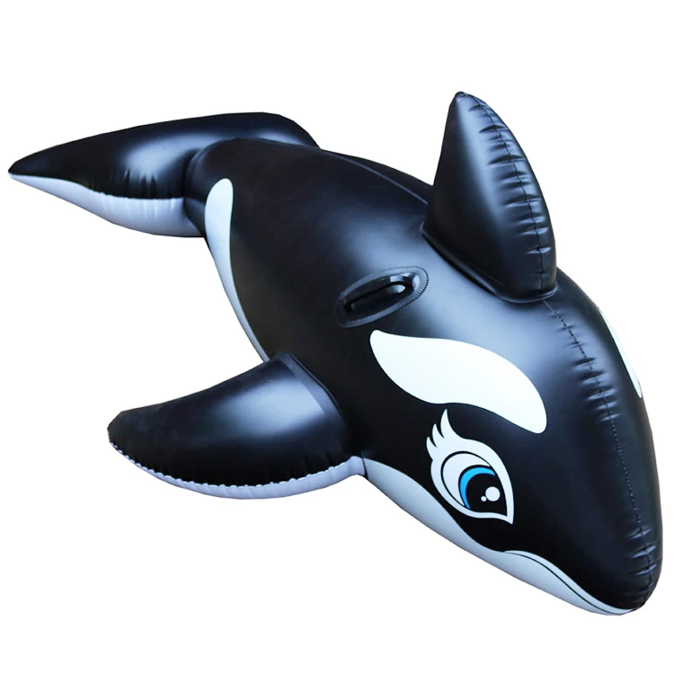 

Large PVC Water Game Float Ride-on Toy Kids Swimming Pool Inflatable Whale Float, Picture