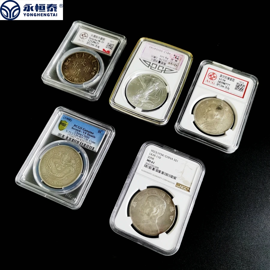 Blue 10 Coins Pro Certified Coin Slab Storage Box For Npgs Pccb Pcgs