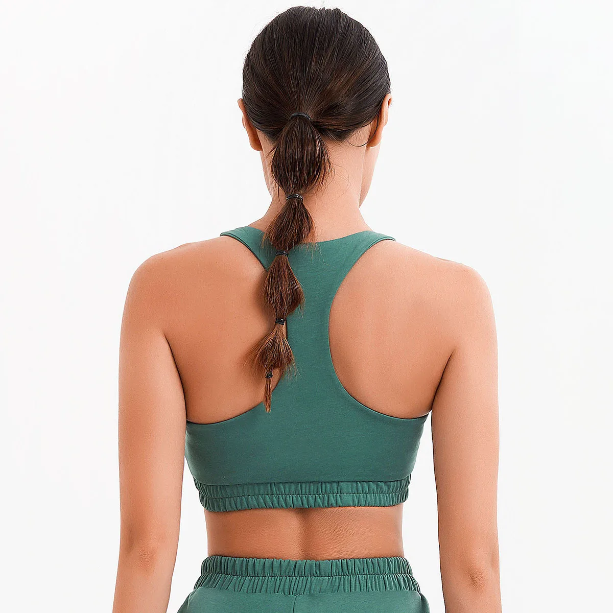 

KKXIU Sports Fitness Top Women's Leisure Running Short Sweater Bra Tight Sports Underwear, 4 colors