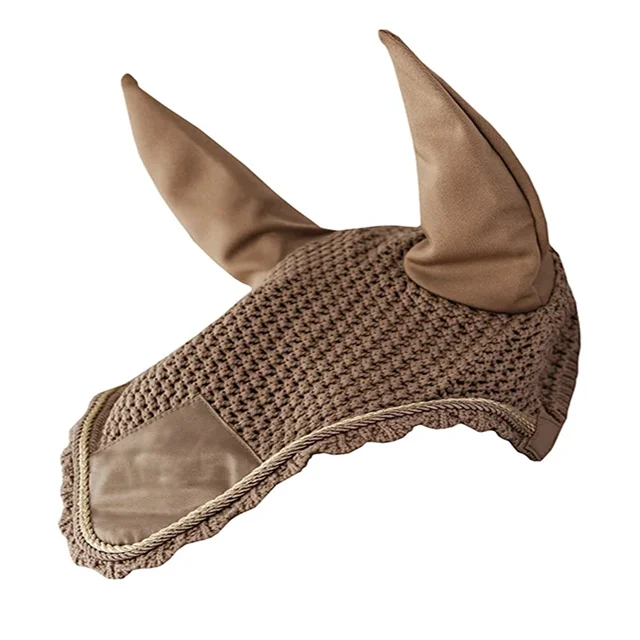 

Factory Horse Fly Mask with O Ears horse fly mask, Khaki and customized