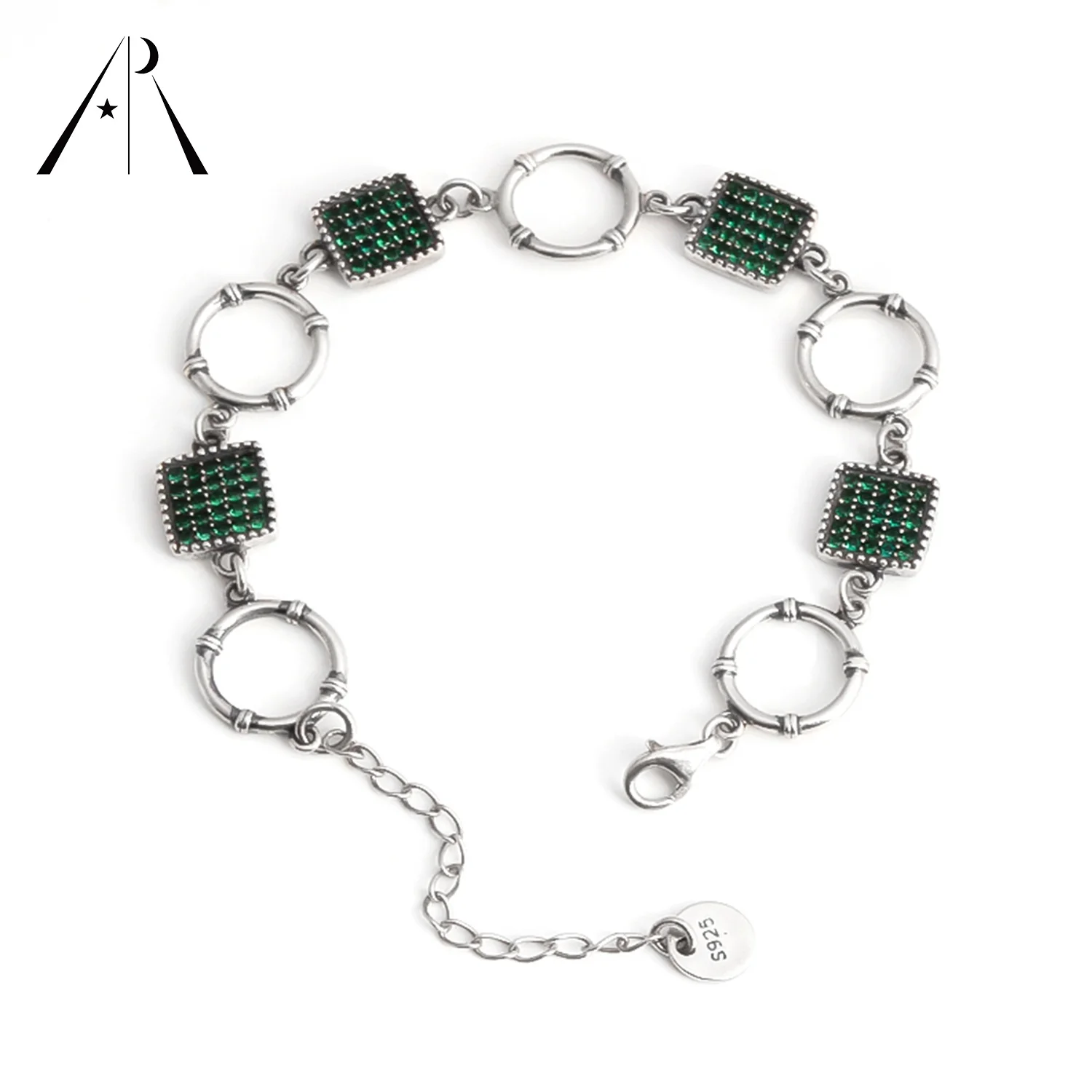 

925 Silver Fashion High Quality Shaped Handmade Bracelet Women