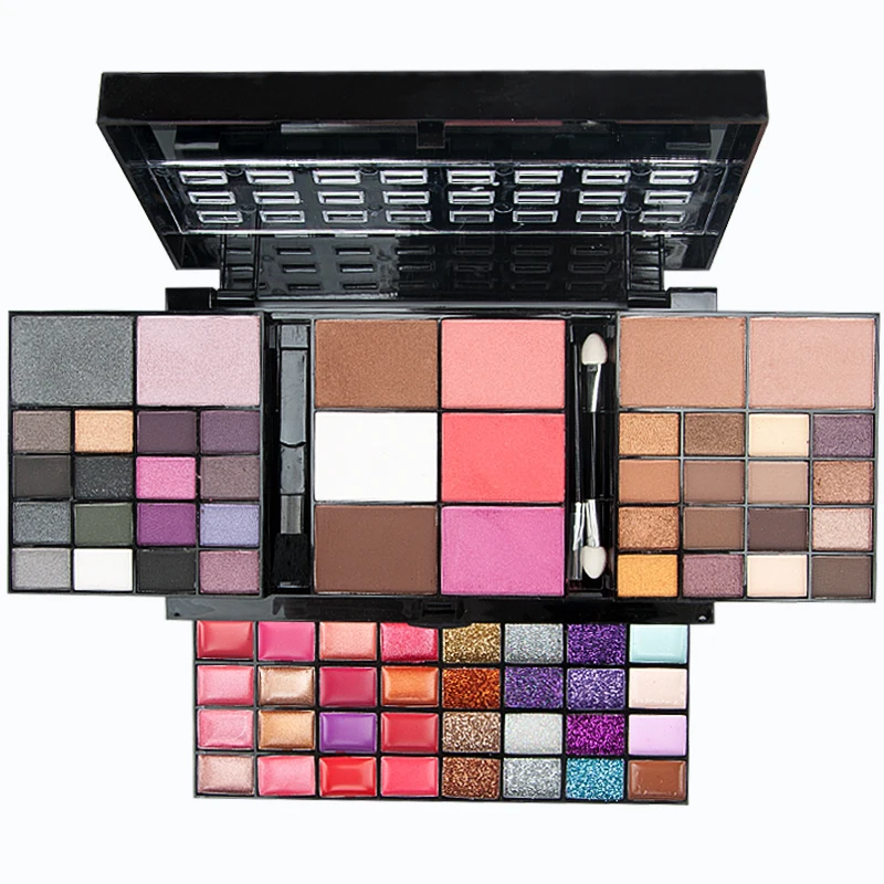 

Big Beauty Makeup Gift Sets cosmetics 74 Color Palette 48 Eyeshadow + 16 Lip Gloss +3 Blush +4 Concealer +3 Contour Make up Kit