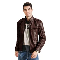

factory direct winter fur clothing fashion casual slim men bomber leather jackets