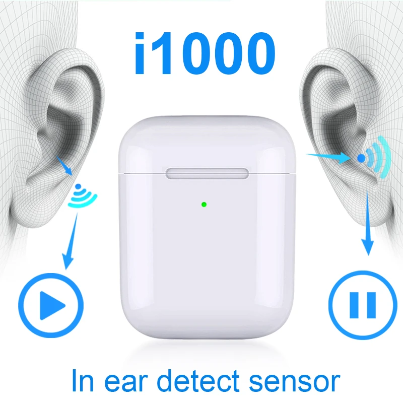 i1000 TWS i100tws in ear sensor 1:1 Wireless Charger Earphone i500 tws pk i20 i30 i12 i10 i60 i80 i100 i200 tws