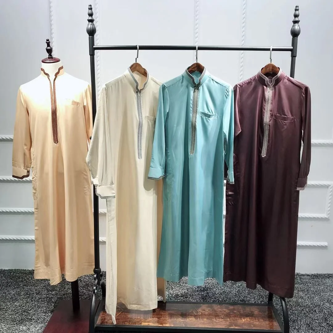 

LSMN008 Islamic Clothing Man Thobe Muslim Dress Islamic Clothing Dubai Abaya