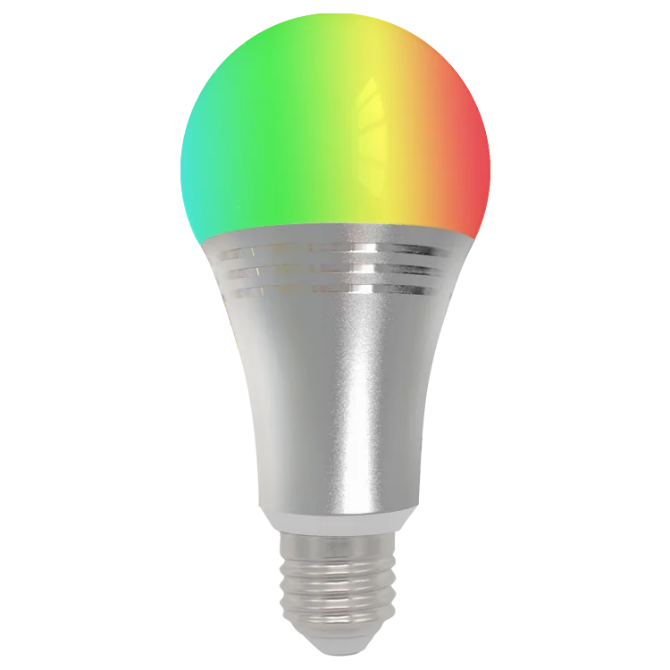 Smart WiFi Light LED Bulb,  RGB Changing, Compatible with Alexa and Google Home Assistant, No Hub Required, A19 E26 Multico