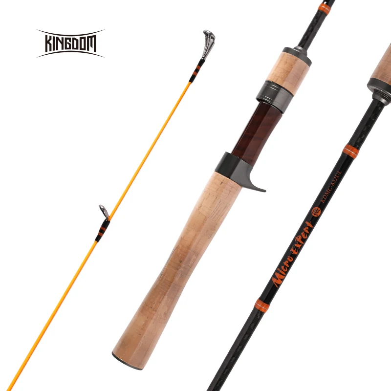 

So-Easy Fishing Rods Carbon Graphite Lightweight Ultra Light Trout Rods 2 Pieces Cork Handle Crappie Spinning Fishing Rod
