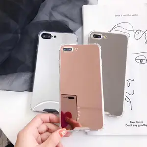 Ultra Luxury Leather Tpu Case For Iphone Mirror Girls Phone Case Cover For IPhone Cases XR XS XS MAX X 8