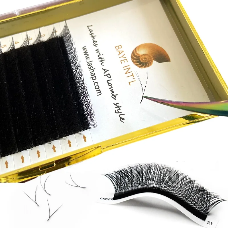 

Top Quality YY Design Volume Eye Lashes Extensions Thick Soft Y Shape mink lashes Eyelashes Extension Professional Vendor