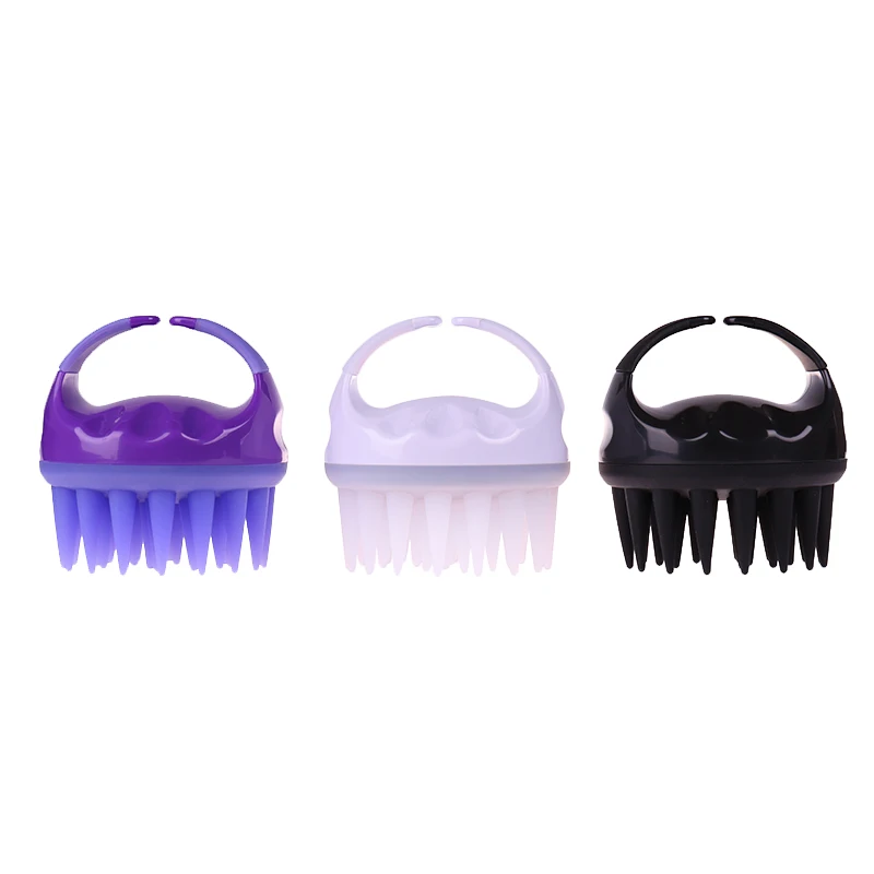 2020 New Silicone Black Pocket Tangle Free Splendor Hair Brush With ...