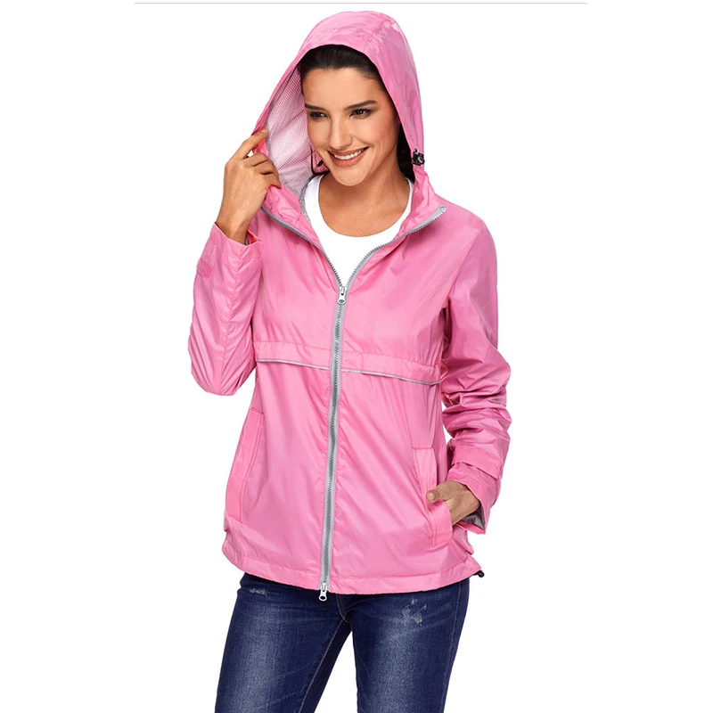 

Wholesale ladies clothes fashion coats solid color casual outdoor women's hooded jackets for women, 9 colors