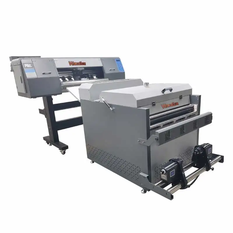 

2022 New design 60cm PET film heat transfer printer t shirt textile 60 DTF printing machine with shaker oven