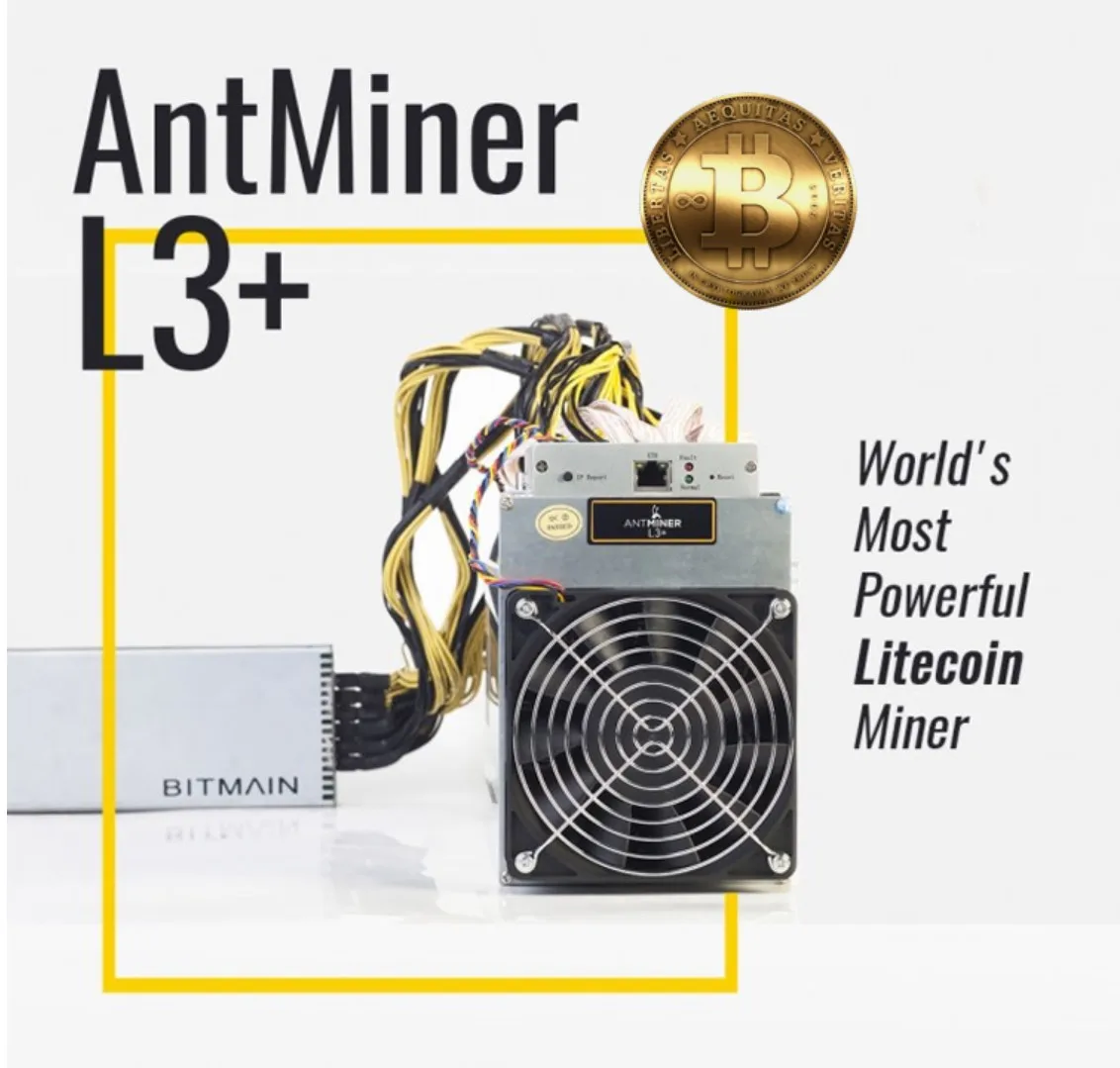 

Bitmain Antminer L3+ 504mh L3++ 580mh With Power Supply PSU 504m 580m new used LTC Litecoin miner mining Asic Blockchain Miners