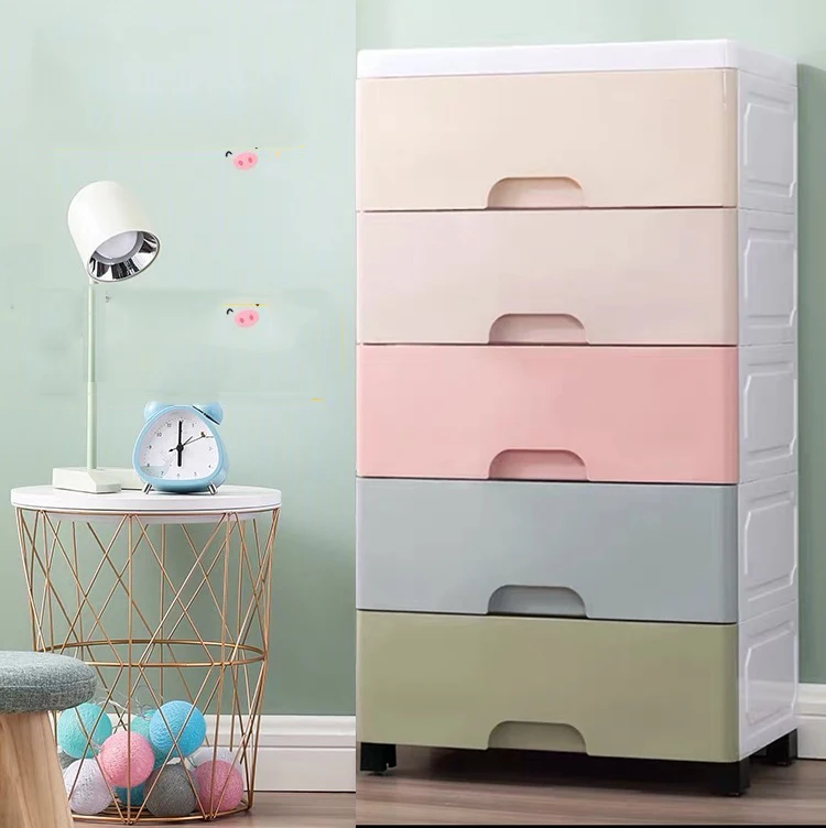 

Hot Sale Marcaron Color Baby Plastic Drawer Cabinet, Macaron