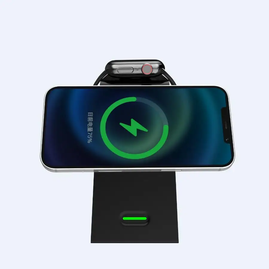 

Free Shipping Wireless Phone Holder Charger Mini Charger Vertical Wireless Charger for Apple Watch AirPods
