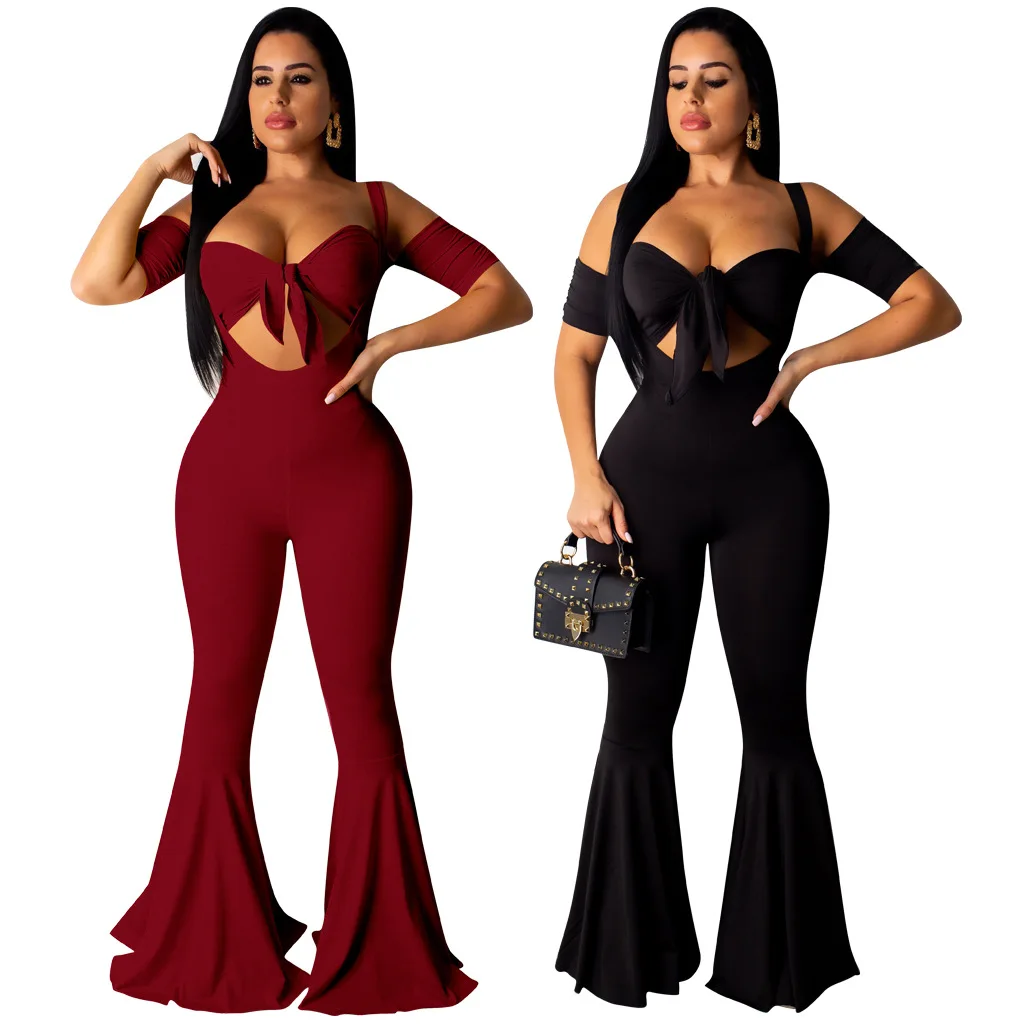 

High quality fashionable hollow out bodycon sexy black 2 piece set for woman, Black, wine red
