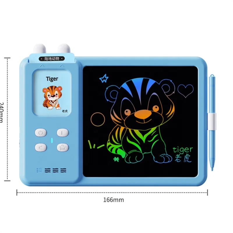 

Children Talking Flash Cards Learning Toys Reader Digital Board Handwriting Pad Cartoon LCD Writing Tablet For Toddler Gift box