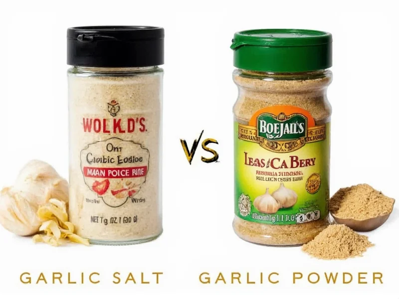 garlic salt versus garlic powder