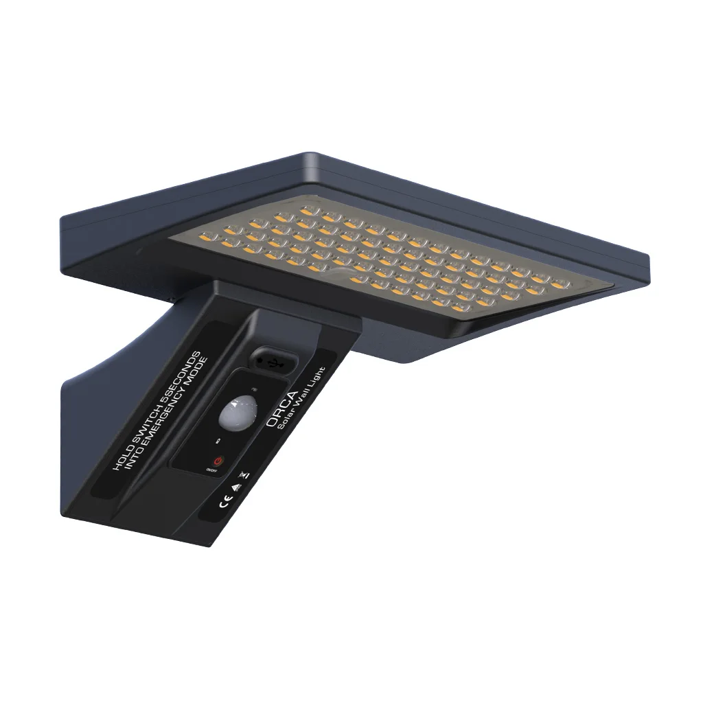 

MIC lamp radar sensor powered led waterproof outdoor sensor solar wall light