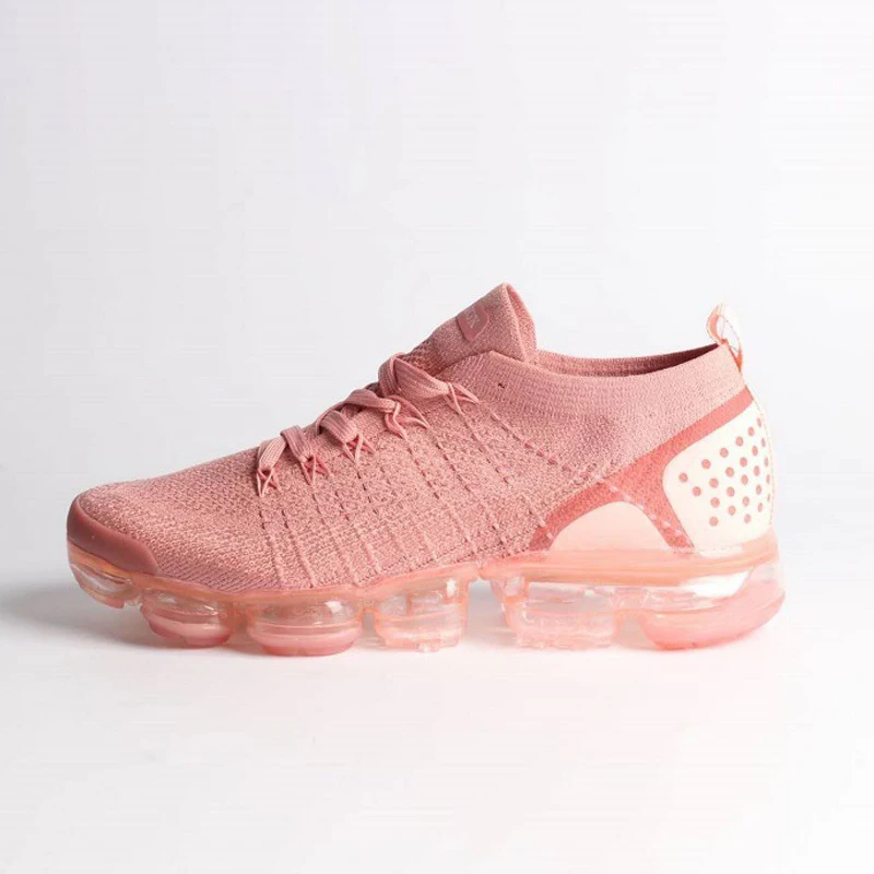 

High Quality Wholesales Breathable Knit Air Sole Girls Running Sport Shoes Sneakers, Orange/pink/purple/white