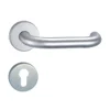 Glossy polished european stainless steel hollow u shape door handle lock