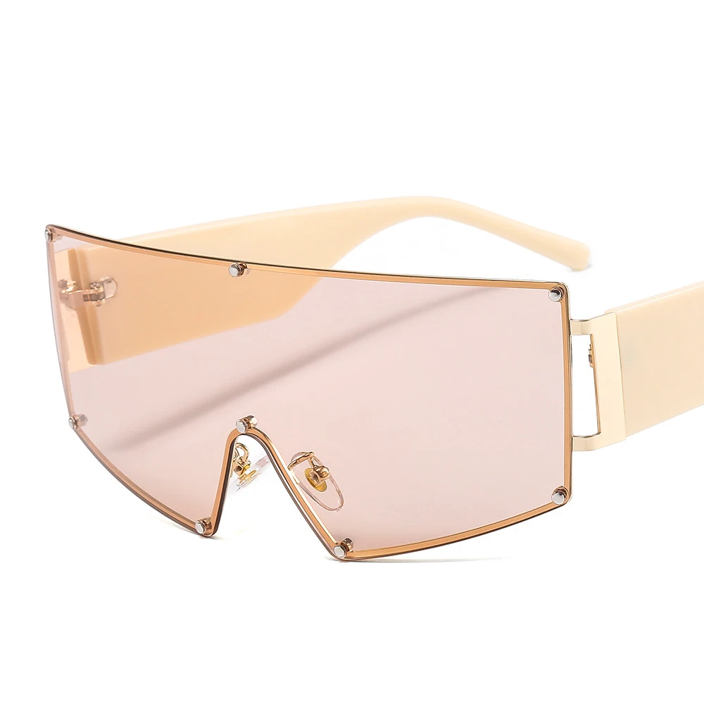 

2022 Fashion Oversized High Quality Sun Shades Newest Unisex Glasses Metal Style PC Women Sunglasses