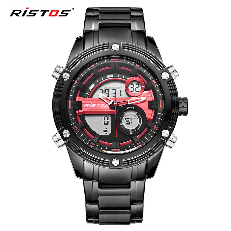 

RISTOS 9340 hot saling product watches men wrist luxury brand quartz stainless steel watches, 1 color