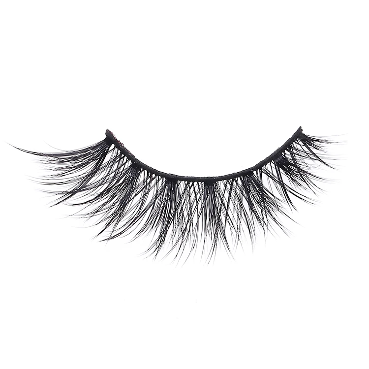 

3D Multi-layered Silk Lashes Luxury Faux Mink Eyelash Soft Synthetic Lashes Hand Made Synthetic Hair Natural Cotton Stalk Black, Black or as customer's request