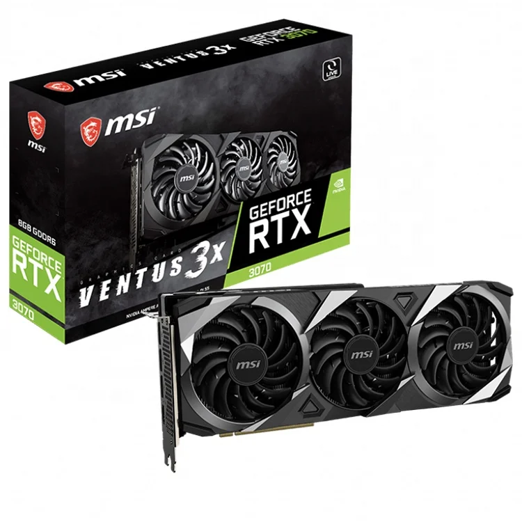 

MSI NVIDIA RTX 3070 VENT 3X 8G Gaming Graphics card with 8GB GDDR6 14 Gbps Memory Speed Support OverClock