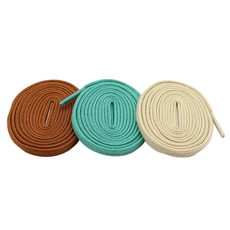 

Weiou Shoe Accessories Manufacturer Wholesale Factory Best Price Double Layer Flat polyester Shoelaces for Trendy Shoes