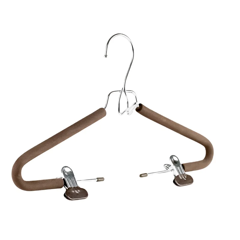 

Wholesale Luxury plastic pants coat hanger with metal hook, Customized