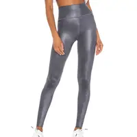 

Women Stretchy High Waist Shiny Faux Leather Leggings Tight Pants Femme leather legging