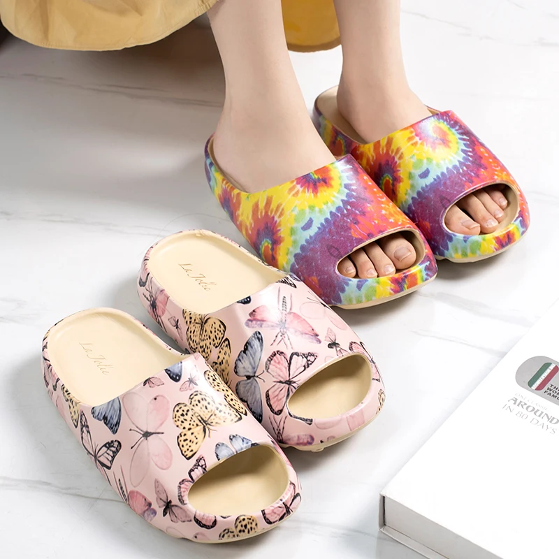 

Wholesale Summer New Products Fashion Thick Bottom Deodorant Yeezy Slides Cheap Indoor And Outdoor Shoes Sand Women Slippers, Black,pink,beige,brown,matcha green