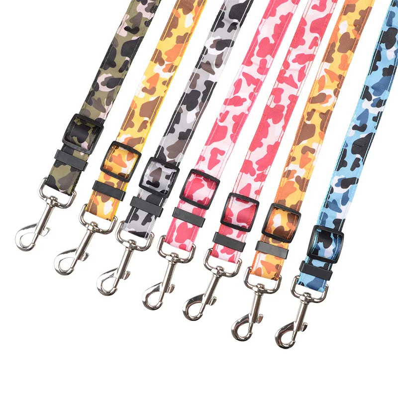 

Adjustable Pet Dog Cat Seat Belt, Car Vehicle Auto Safety Seat Belt For Dog Pet Macrame Luxury Retractable Dog Leash, White,blue,pink,red,orange,yellow,green