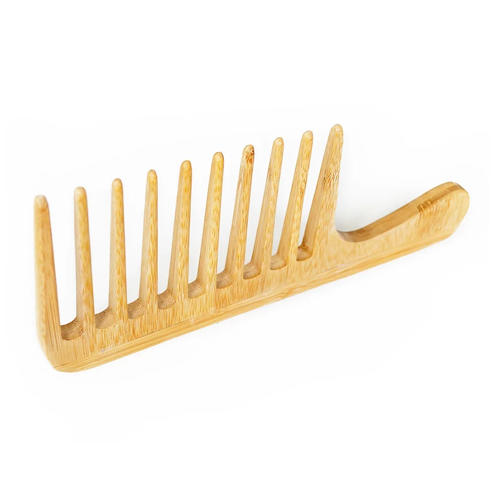 

Amazon Hot Seller Breezelike Wide Tooth Hair Comb For Detangling Straight Curly Hair, Natural color