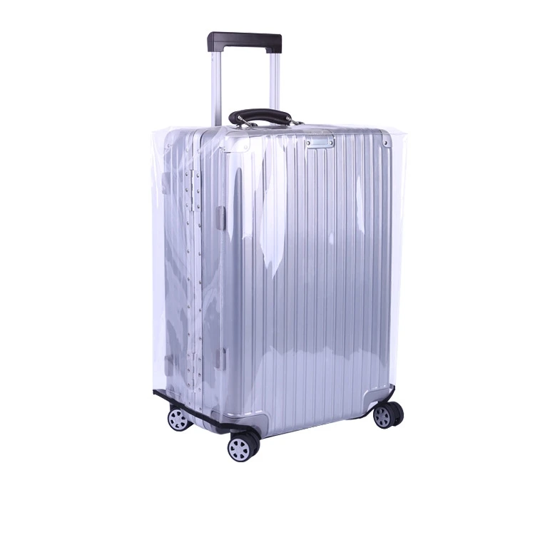 

Wholesale price 28 Inch Rimless Transparent Waterproof PVC Trolley Suitcase Cover Dustproof Protective Cover