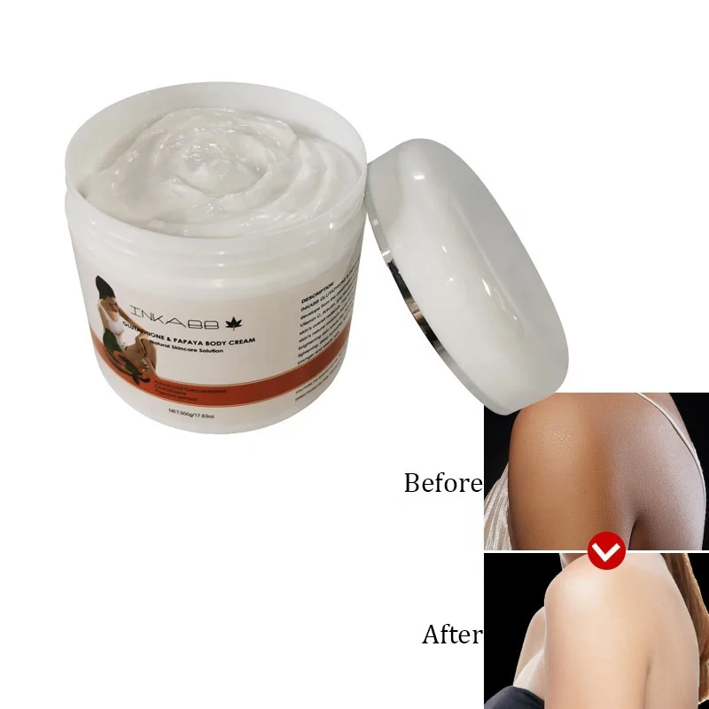 

High Quality Natural Bleaching Cream Whitening Dark Spot Lightening Papaya Cream for Black Skin 500g