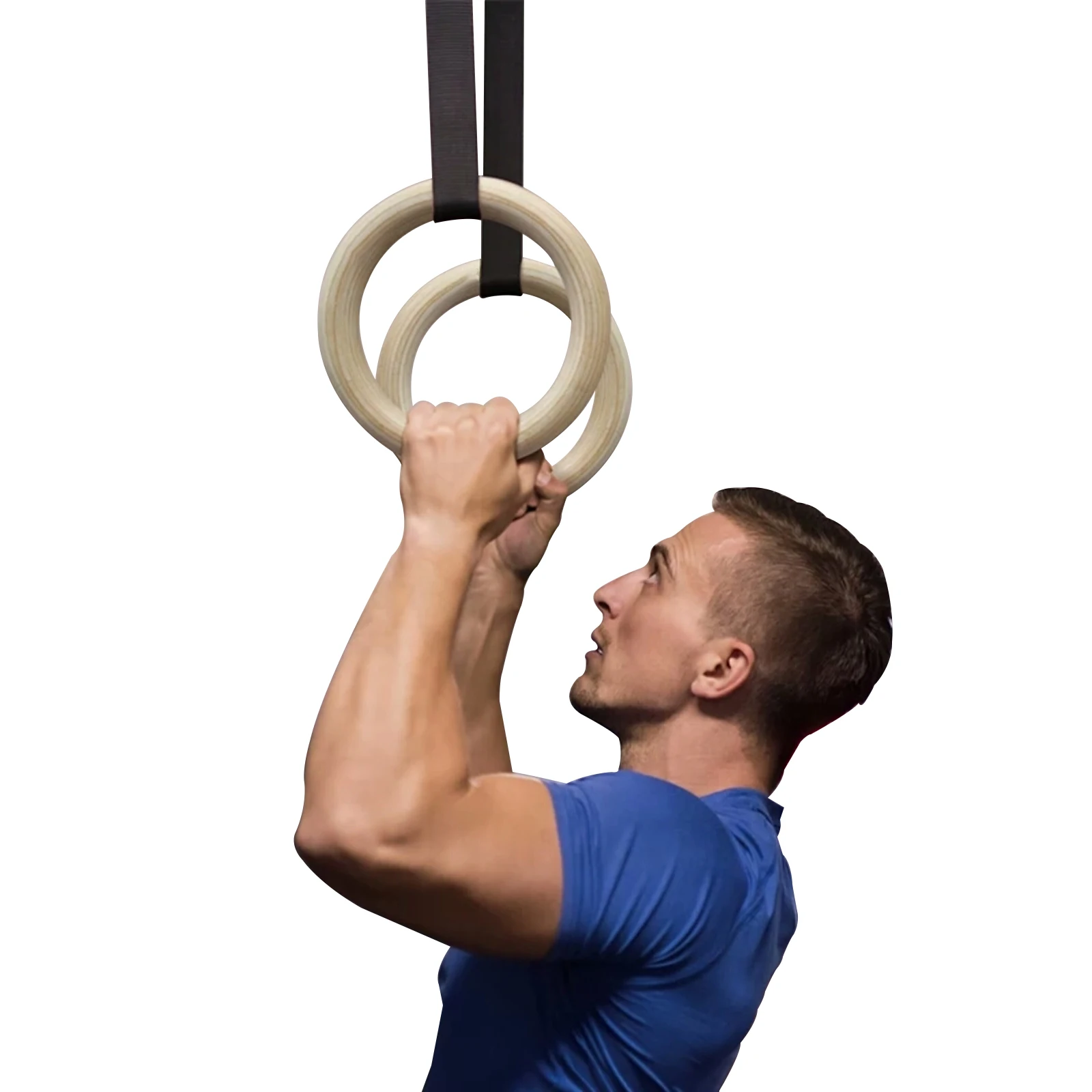 

Amazon's best selling Wood gymnastic gym Rings with Adjustable Straps Train Workout Strength Training Pull Ups and Dips, Customizable