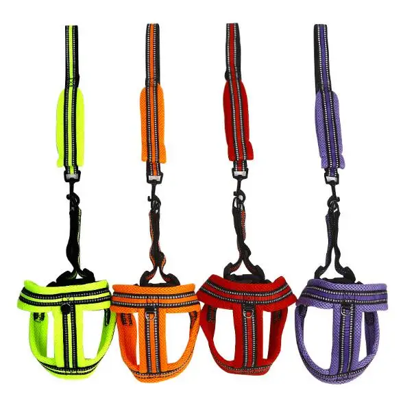 

Hot Selling Mesh Nylon Tactical Pet Harness Belt Dog Harness And Leash Set