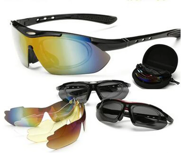 

0089 Polarized Sport Sunglasses Tactical Airsoft Sport Googles Cycling Hiking Camping Outdoor Eyewear 5 Lens set