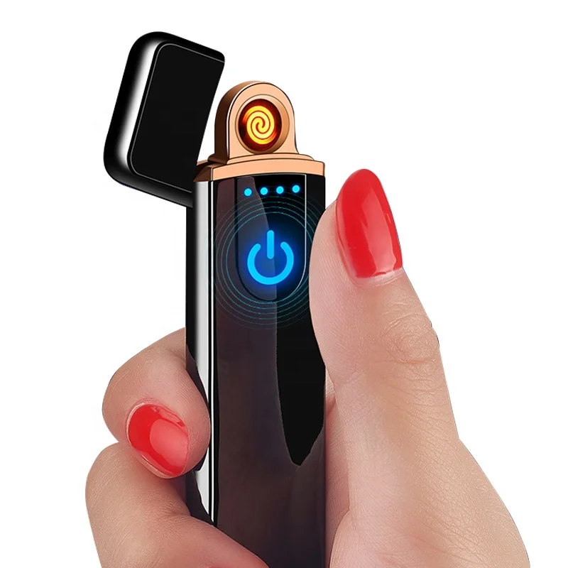 

Usb Two-side Touch Sensor Metal Flameless Rechargeable Electronic USB Lighter Cigarette, Mixed