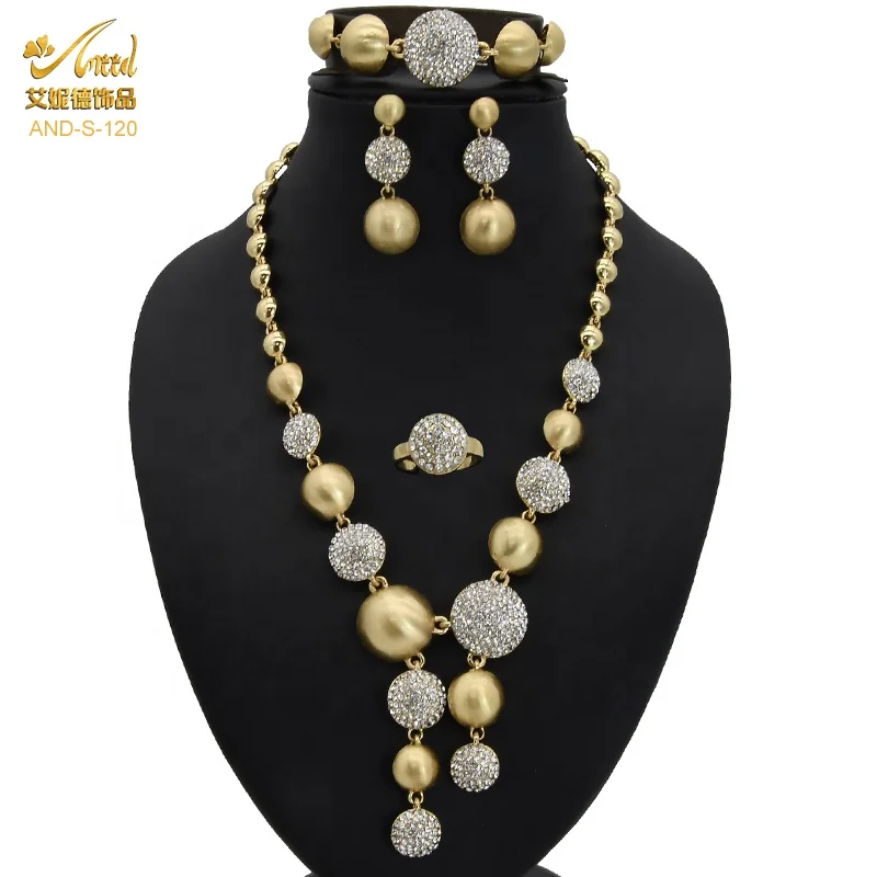 

New African Necklace Sets For Women Luxury Designer Jewelry Pakistani Necklaces Afghan Bracelets Fashion Earrings Jewelry Sets