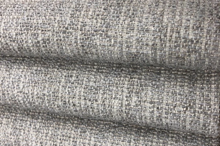 400gsm Sofa Fabric Brushed Viscose Hemp Blend Fabric Linen / Cotton