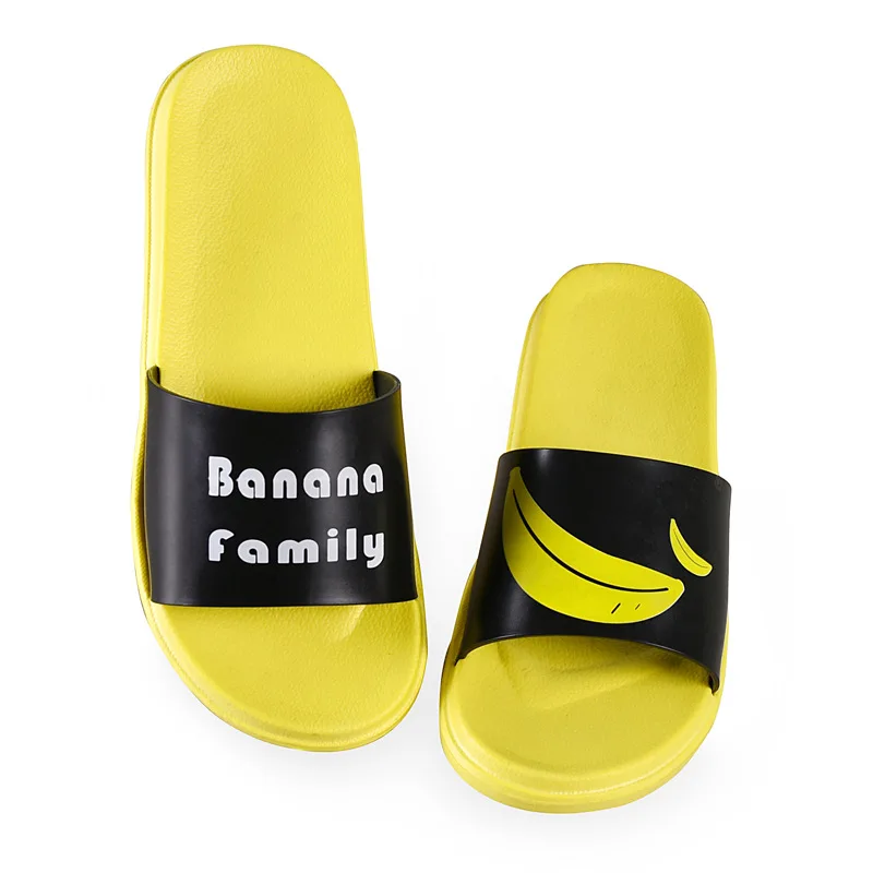 

Fruit slippers women's summer indoor household flat bottom candy color small fresh one word cool slippers