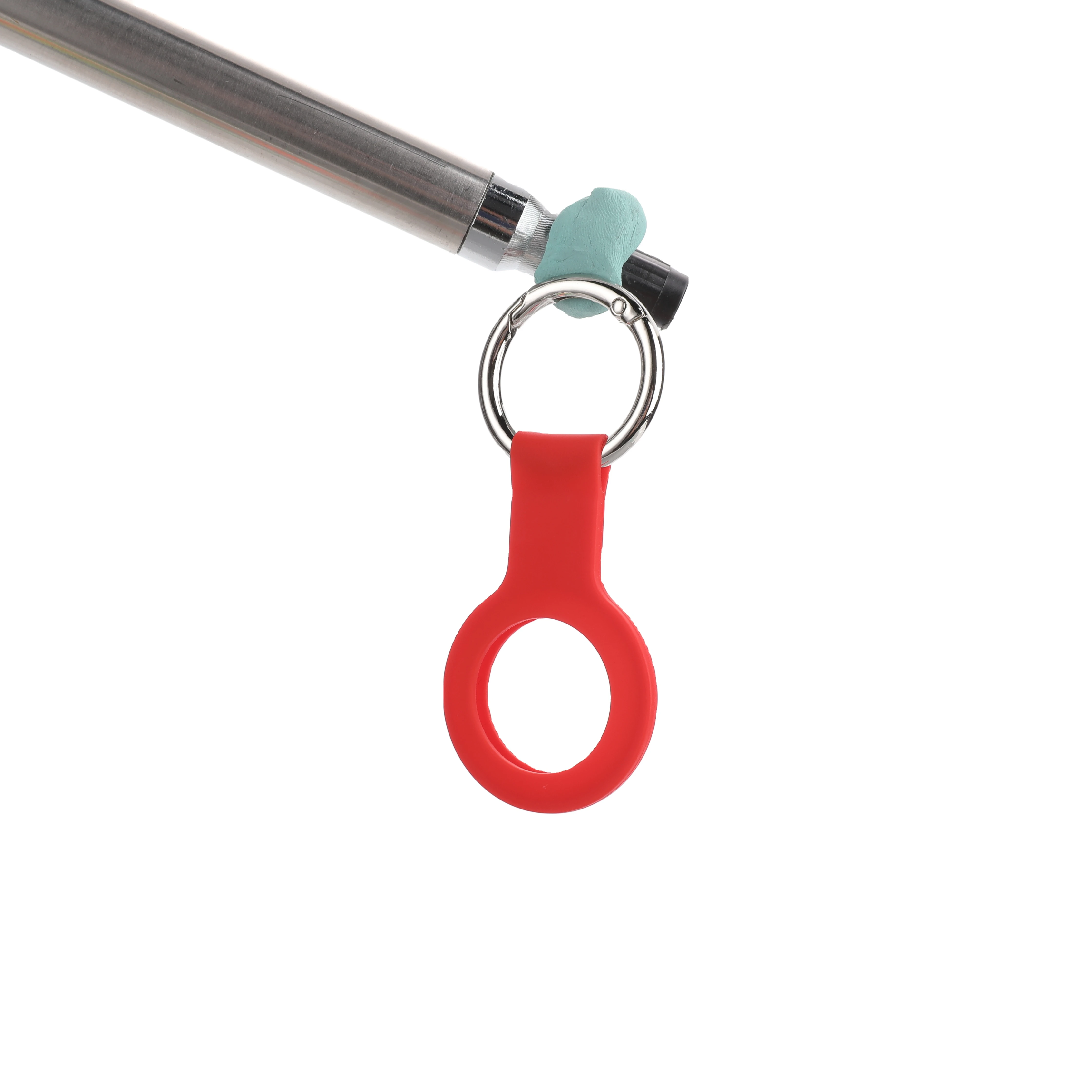 

Compatible for AirTag Case Keychain for Silicone Protective Cover Secure Holder with Key Ring-4 Pack