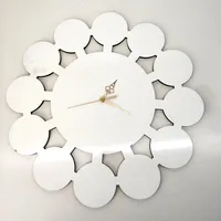 

Round blank mdf wooden sublimation wall clock face sublimation wall clocks.