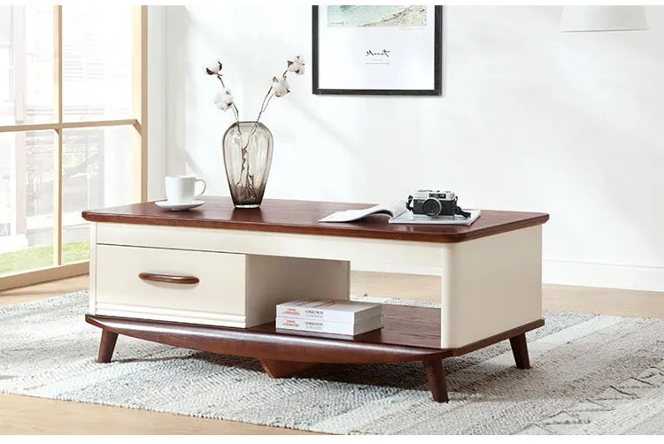 Chinese Modern Design Teak Wooden Tea Table Furniture For Living Room
